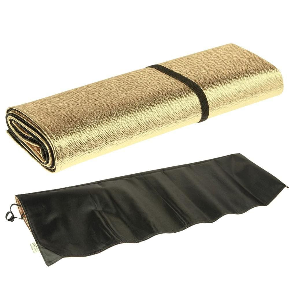 Tapete de Maquiagem Klass Vough Dourado Ref: Mkm-02