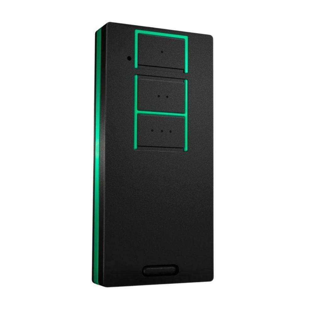 Controle Smart Para Portao 3 Botoes Preto/Verde Hitron