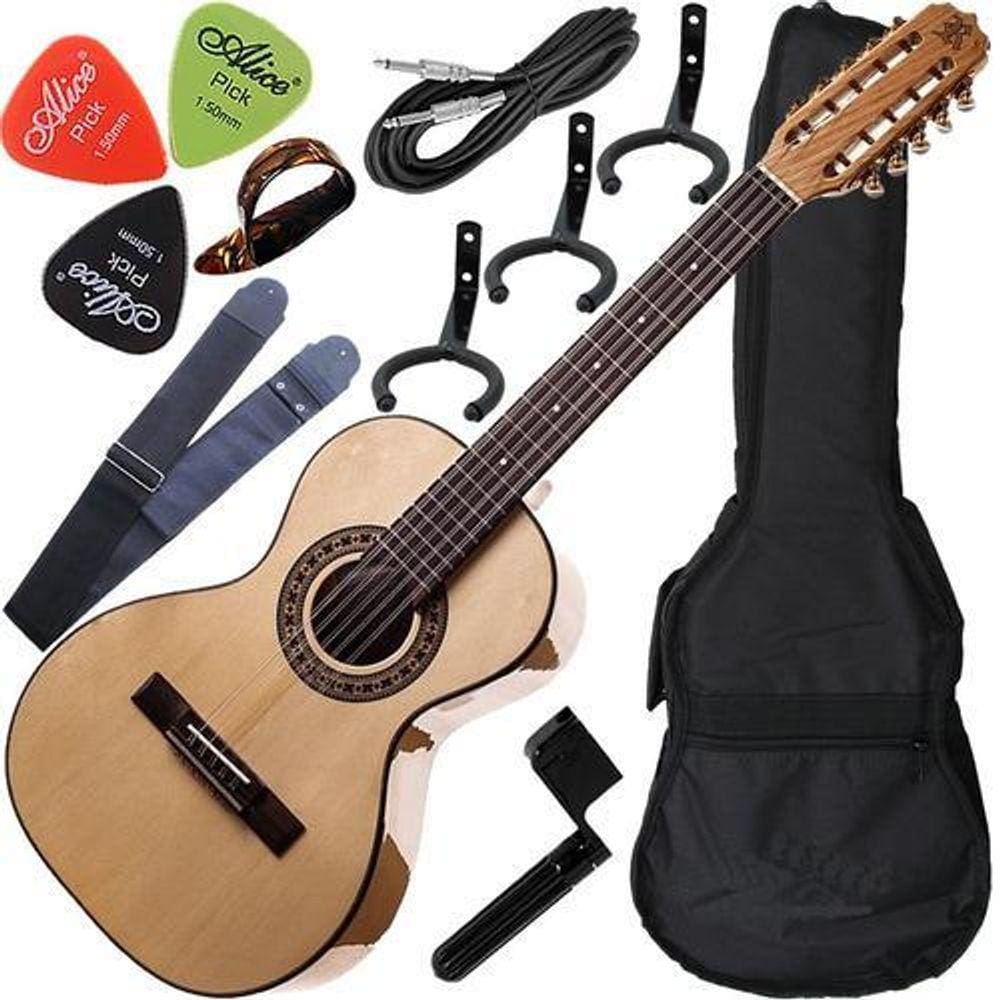 Kit Viola Rozini Cinturada Eletroacústica Profissional Rv217