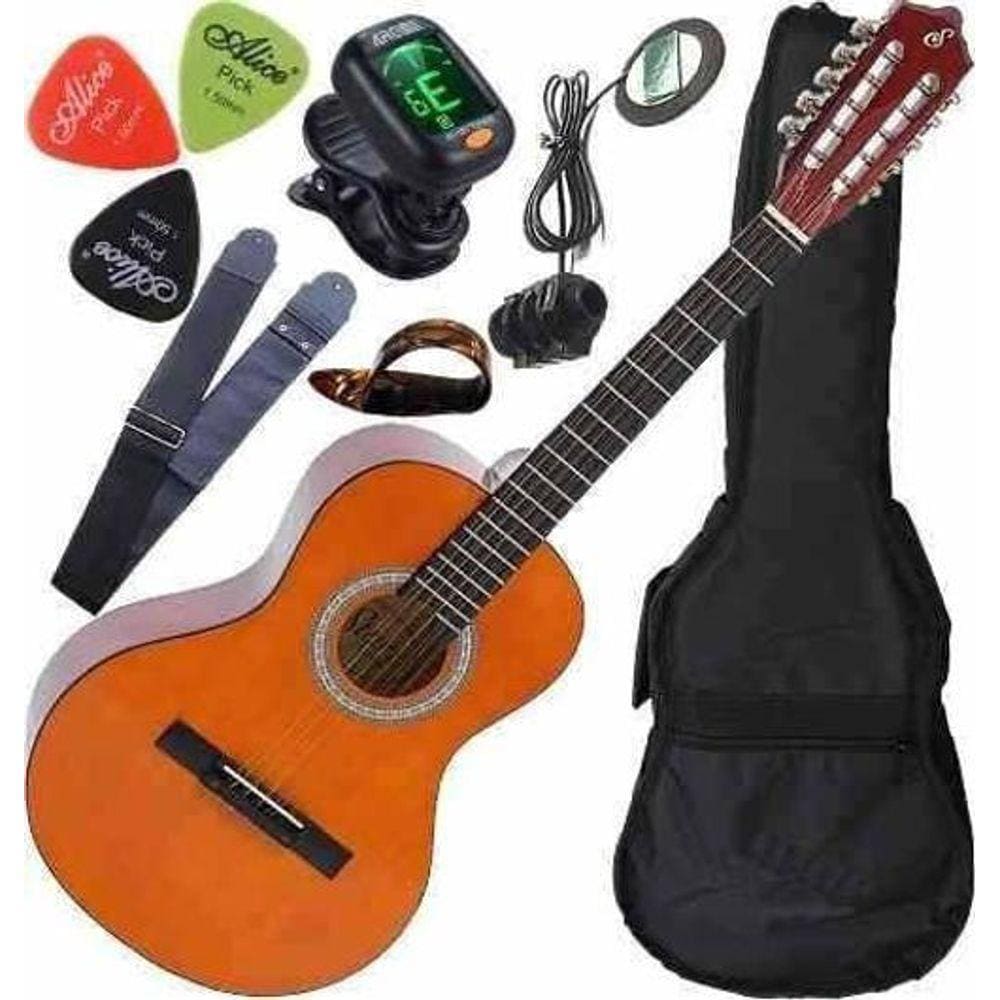 Kit Viola Caipira Eletroacústica Completa Vs14 Nt Giannini