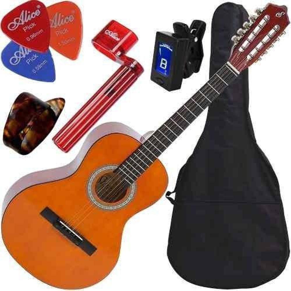 Kit Viola Acústica Caipira Linden Com Capa Vs14 Nt Giannini