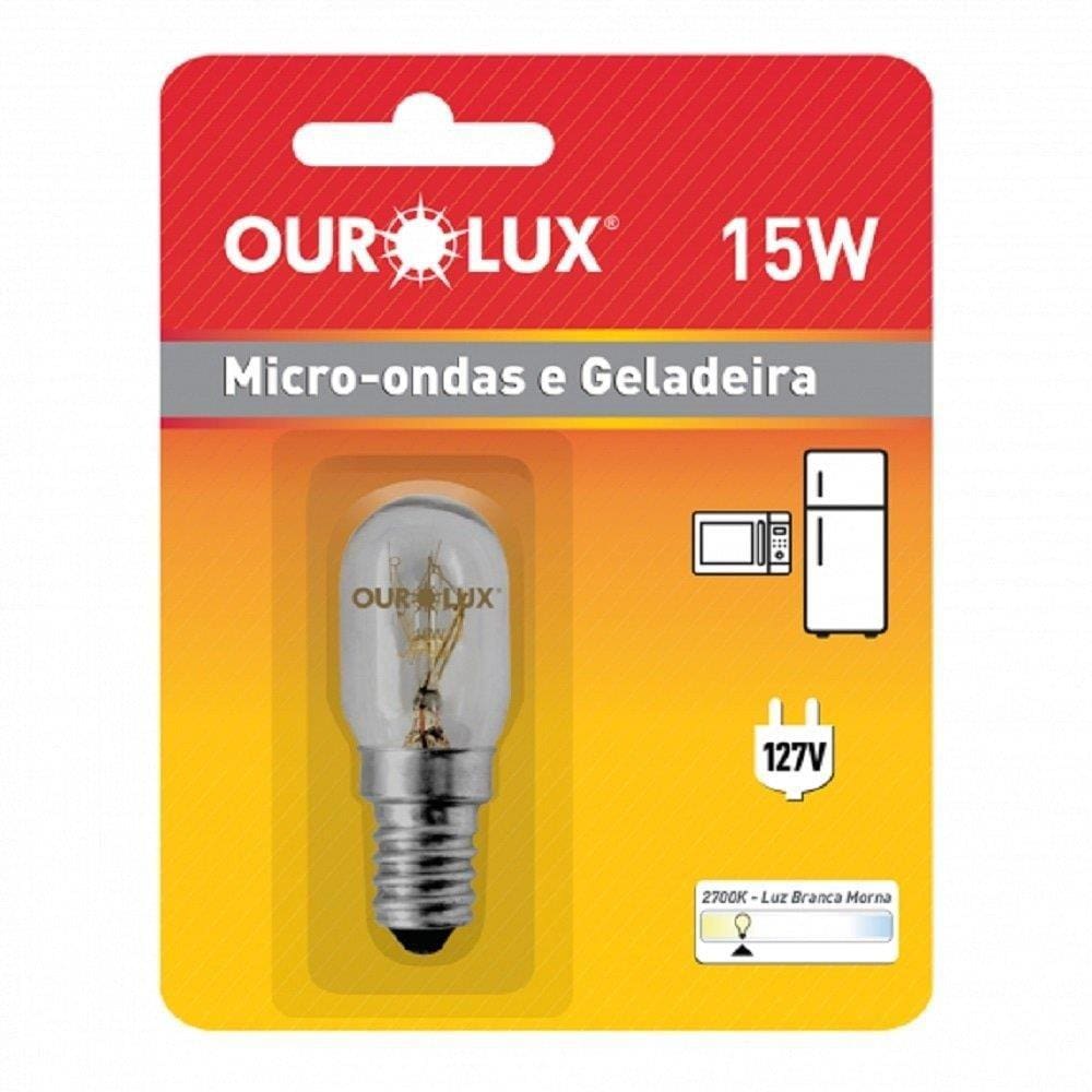 Lampada Incandescente Ourolux Para Microondas E14 127X15w