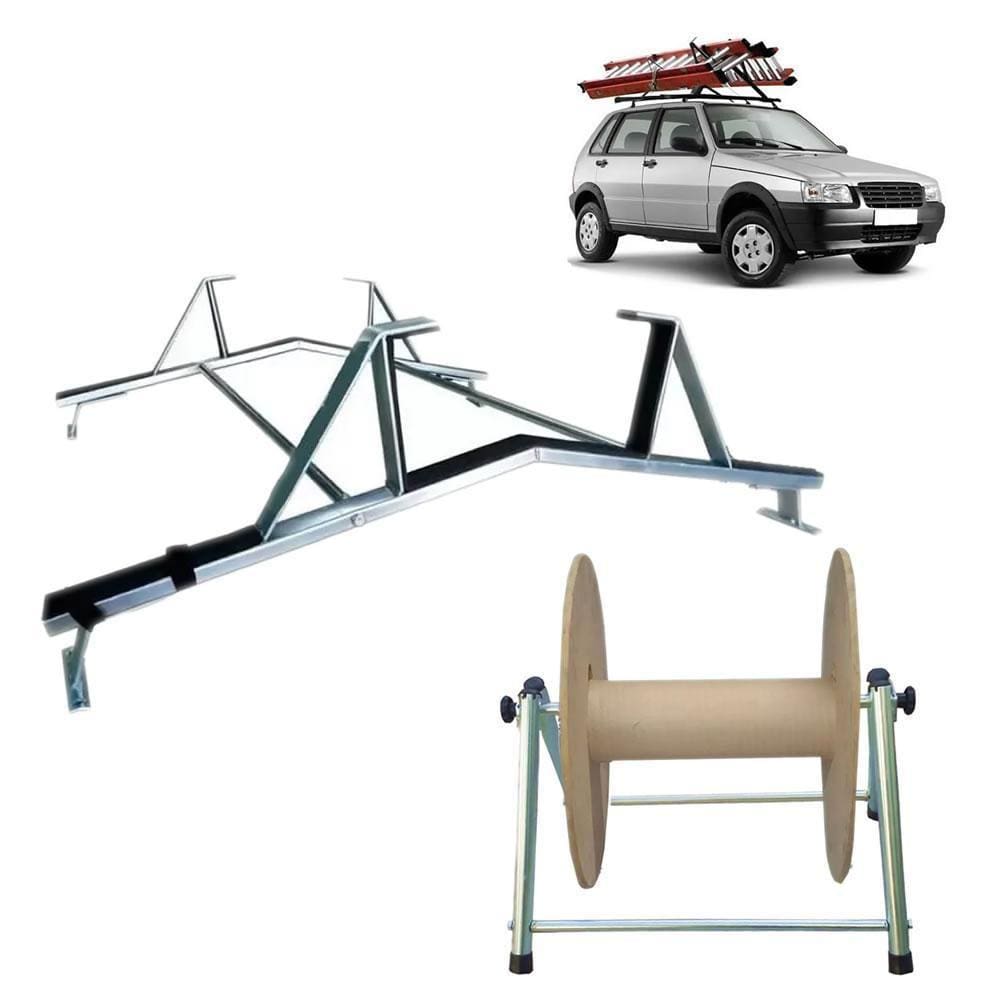 Rack Porta Escadas E Cavalete Fiat Uno Todos 2 E 4 Pts