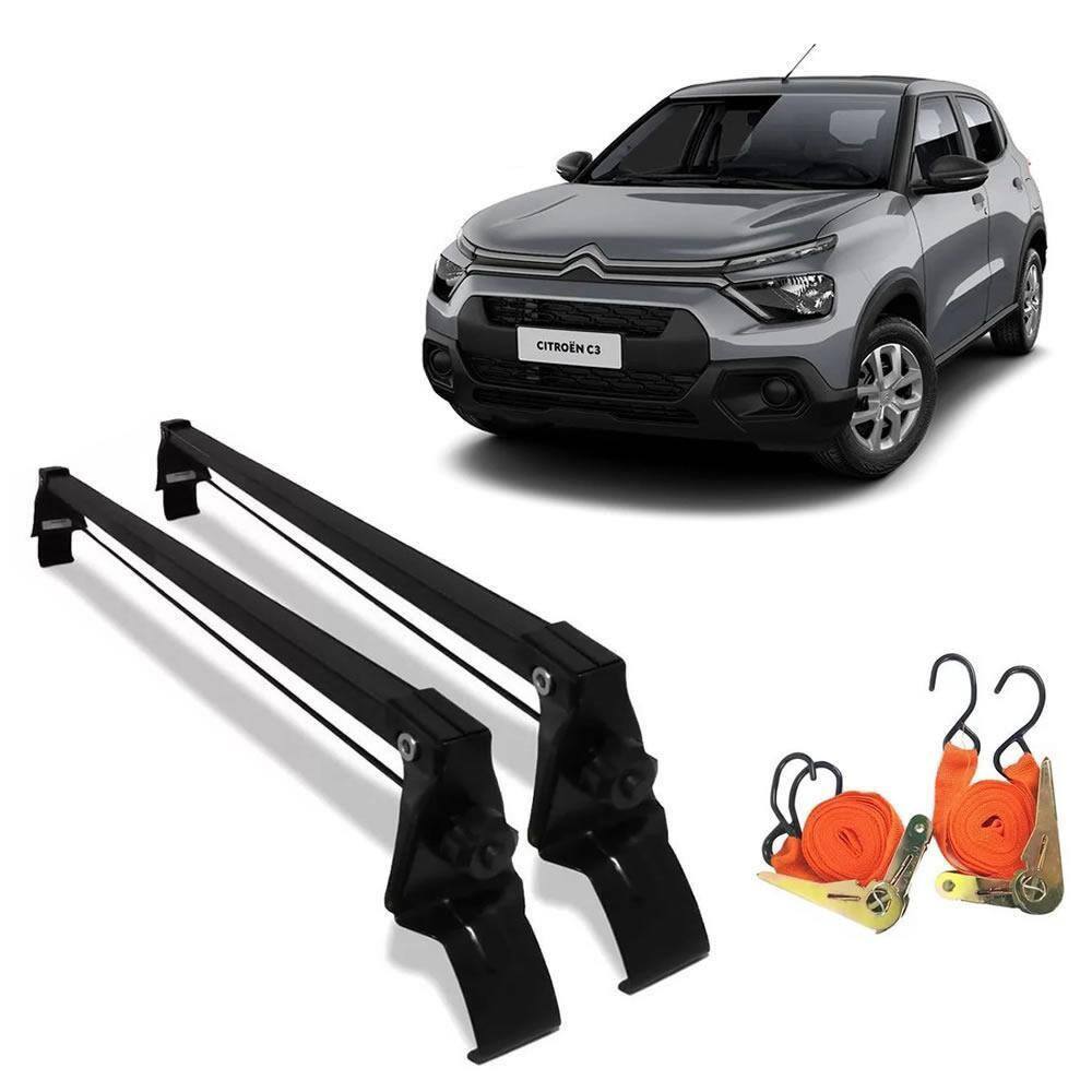 Rack De Teto Bagageiro Novo Citron C3 E 2 Cintas