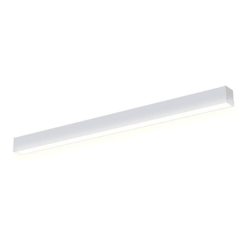 Luminária Sobrepor Taschibra Vetor Led Linear 35w Bivolt Branca 6500k Luz Fria