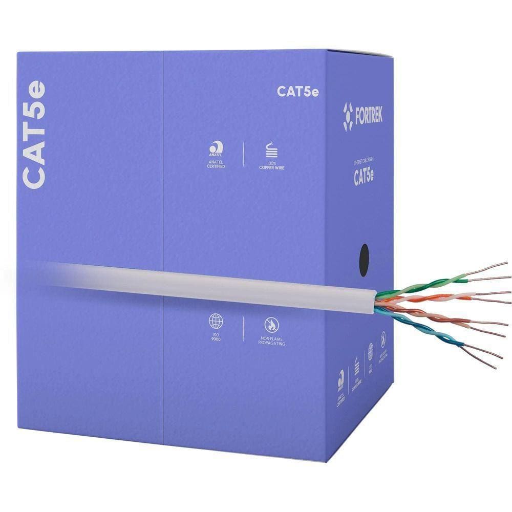Cabo De Rede Cat5e 305m Fortrek Fk500c Cmx Cinza - Cx - 305