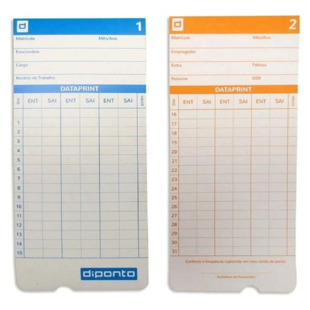 Cartao ponto dataprint C/100 un diponto