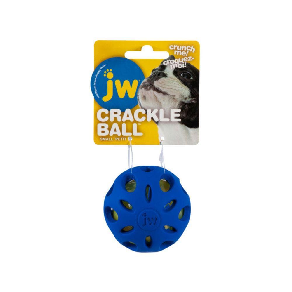 Brinquedo Jw Crackle Heads Ball Para Cães Pequeno - Azul