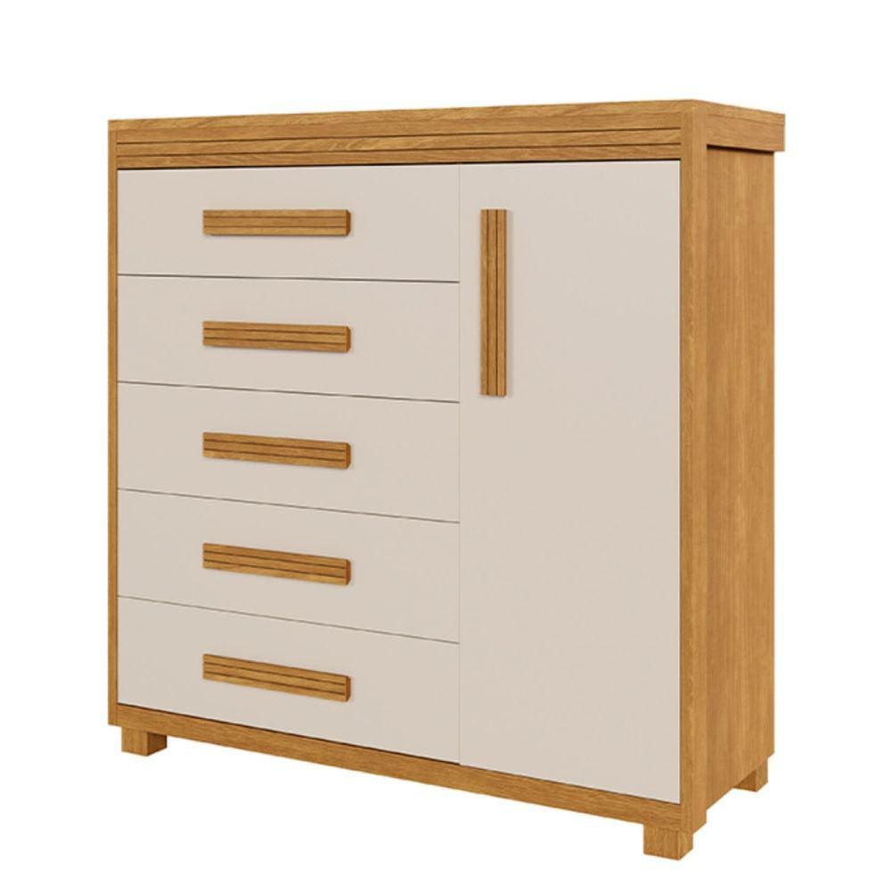 Comoda Londres Fenix 100% Mdf Cinamomo Off White