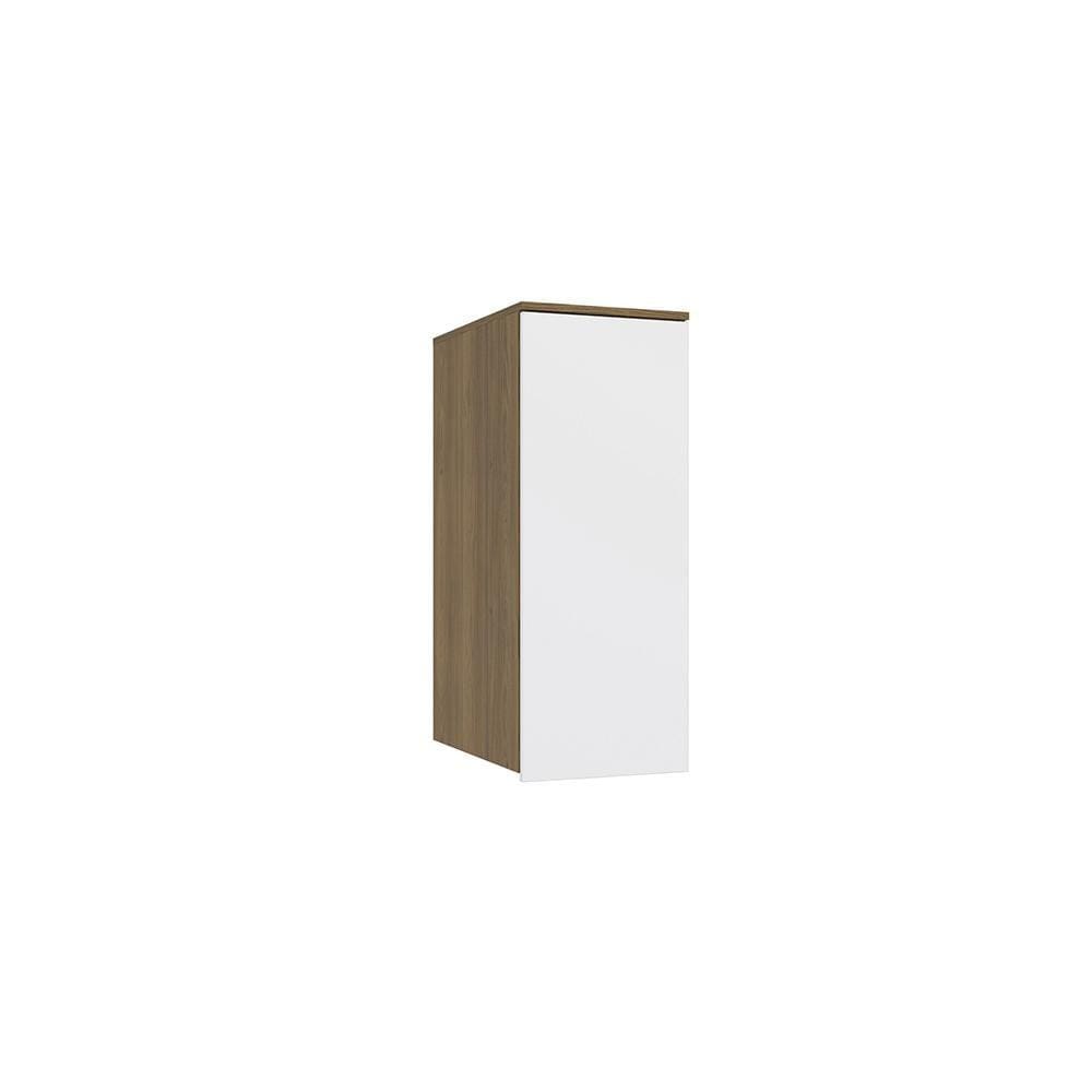 Armário Aéreo 1 Porta Kappesberg Adapt Nogueira/Branco