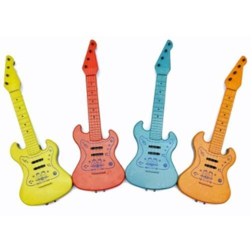 Brinquedo Guitarra Guitarrinha Infantil Em Plástico 4 Cordas