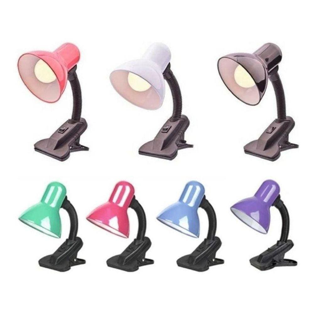 Luminaria De Mesa Com Garra Articulavel Trabalho Sala Lk-777