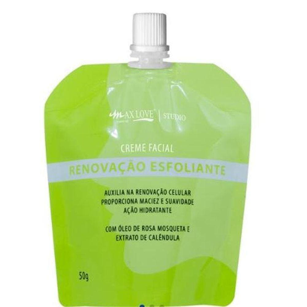 Creme Facial Renovação Esfoliante Max Love