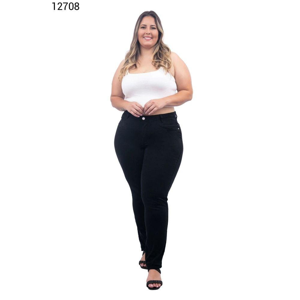 Calça Skinny De Sarrja Feminina Plus Size