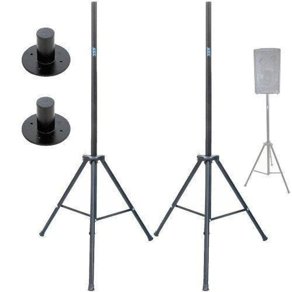 Kit 2 Tripés Para Caixa Passiva Ativa Com Chapéu Ask Cxm