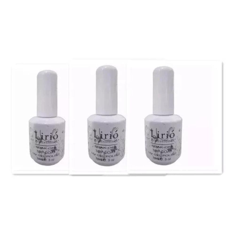 Kit 3 Ultra Top Coat / Selante Lirio 15 Ml Com