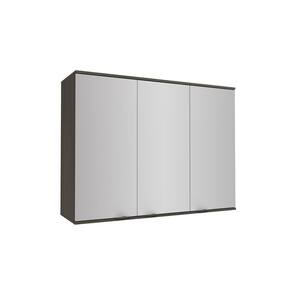 Armário Aéreo Nox 3 Portas Onix/Steel 1,20m