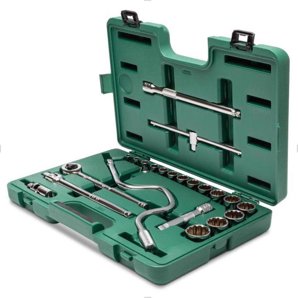 Conjunto de Soquetes Estriados 22 Peças 1/2” ST09088SJ Sata