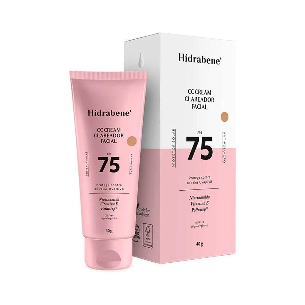 Hidrabene Cc Cream Clareador Facial Fps75 40g