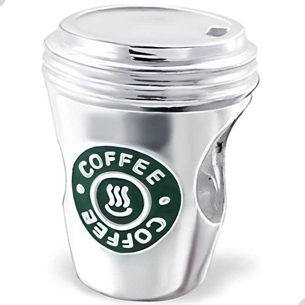 Berloque Pingente Copo De Café Coffe Prata 925
