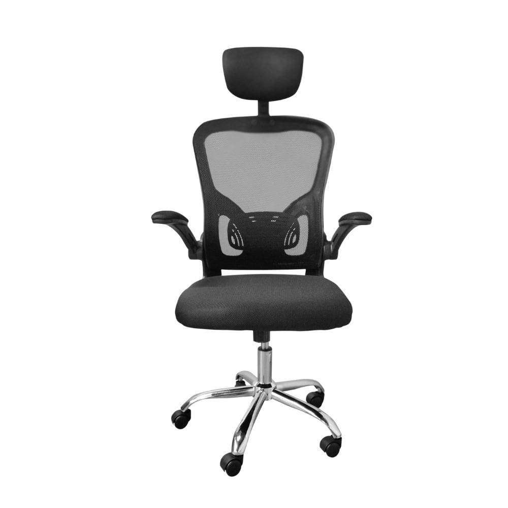 Cadeira de Escritório Presidente Ergonômica Preta Muito Confortavável Giratório C310 Proposita