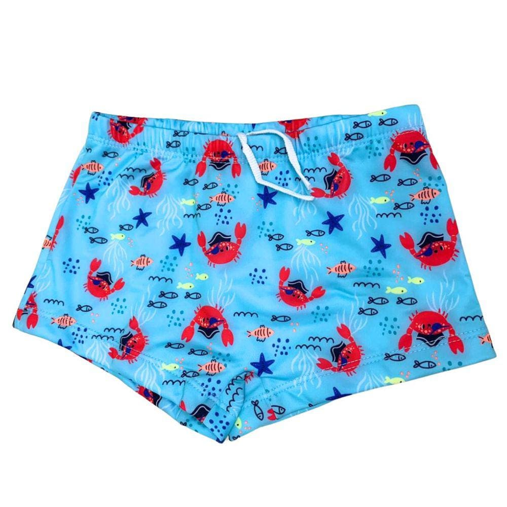 Sunga Infantil Juvenil Siri Pequeno Forrado Proteção UV