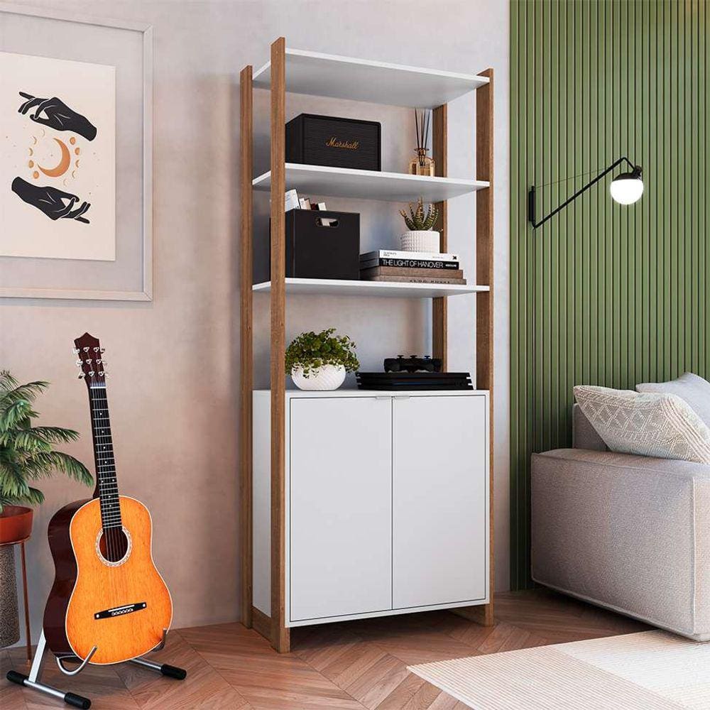 estante gaia 2 pt branca e