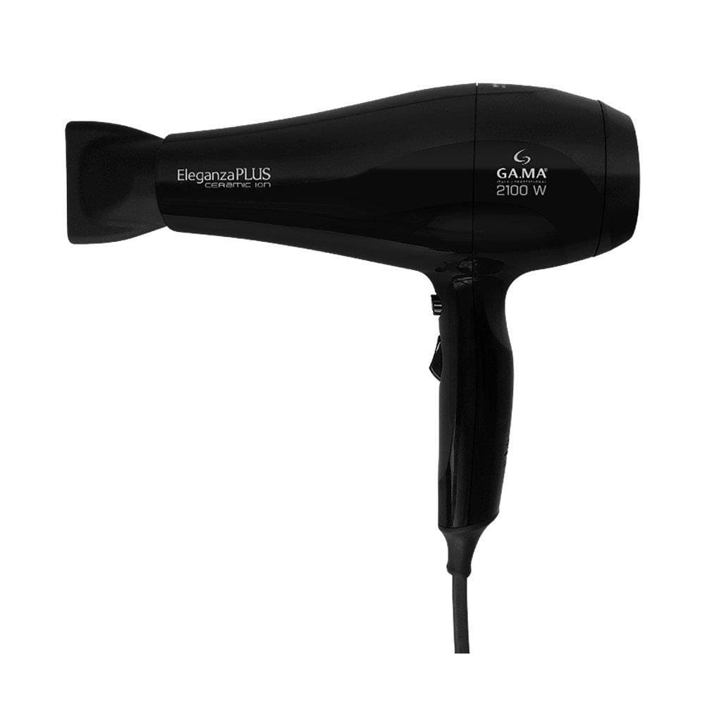 Secador de Cabelo Eleganza Plus | Ceramic Ion com 2 Velocidades 3 Temperaturas 2100W, Preto