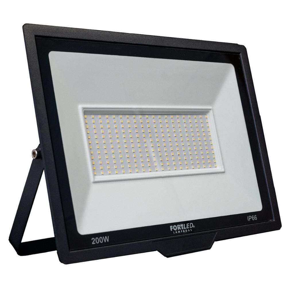 Refletor Slim 200W Luz Branca 6500K Fortled