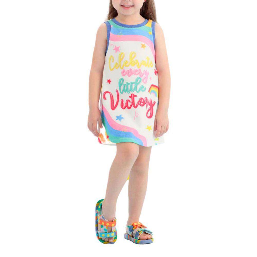 Vestido Infantil Verão Mon Sucre Colorido tam 10