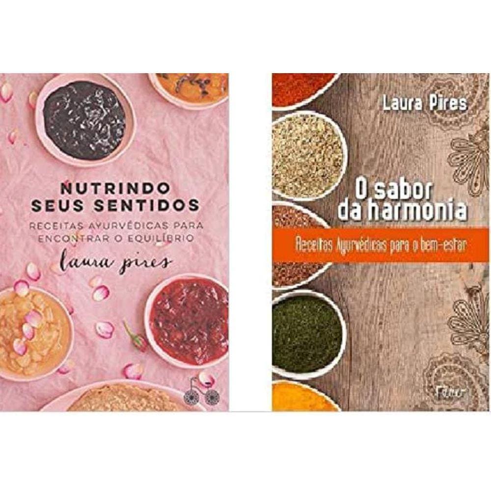 Kit 2 Livros Laura Pires Nutrindo Seus Sentidos + O Sabor Da