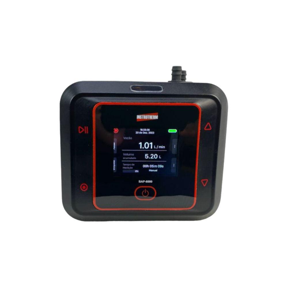 Bomba Amostragem Poeira Gases Programável Fluxo Positivo Negativo Inflar Bags Bap-6000 Portátil Maleta Certificado