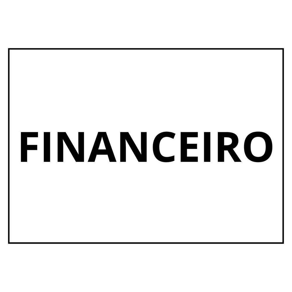 Placa Sinalização 1/2 Oficio Financeiro Mdf Natural [F031]