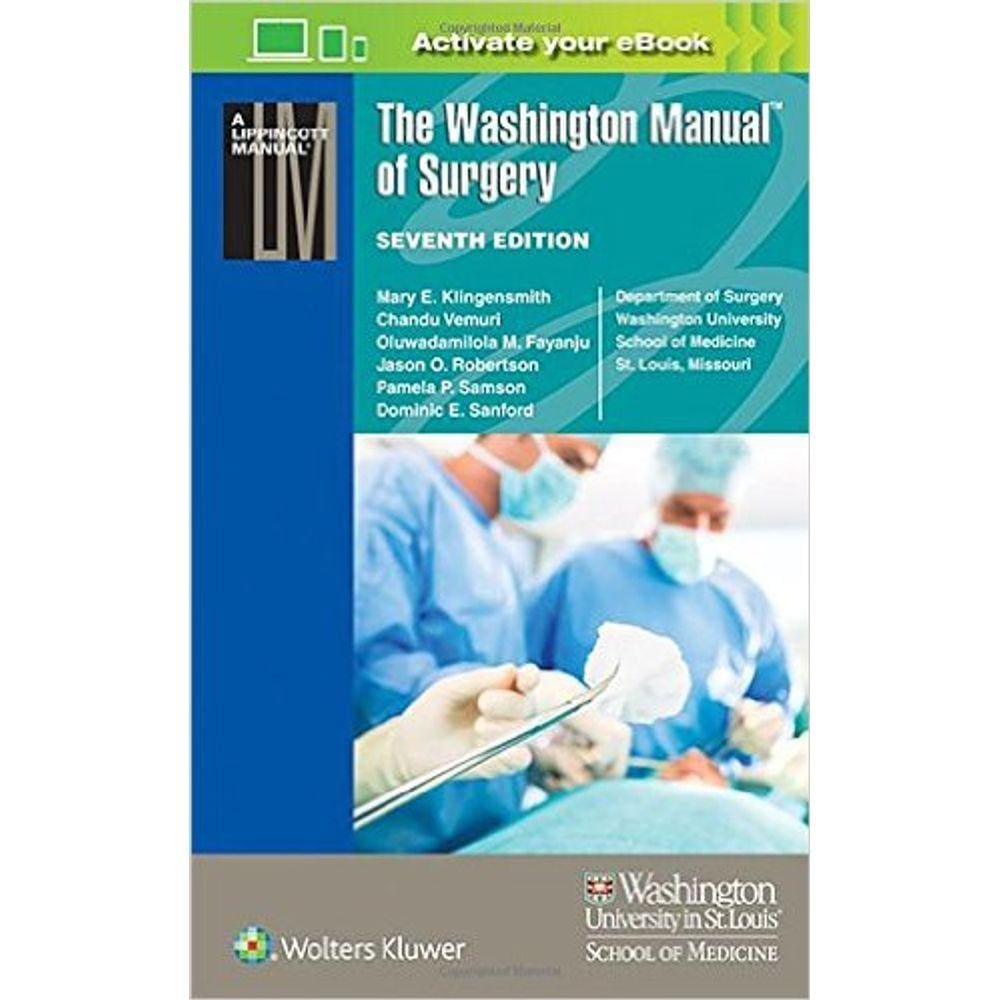 The Washington Manual Of Surgery