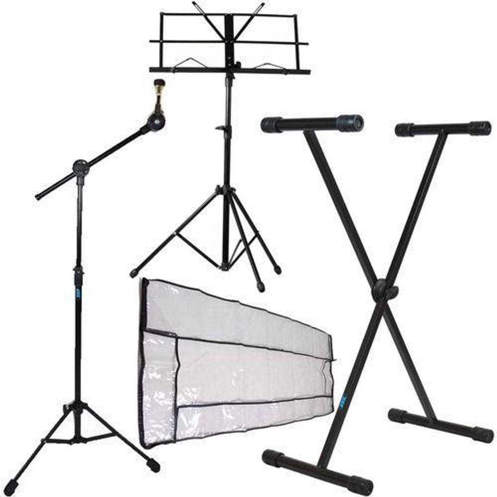 Kit Acessórios Para Teclado Musical Com Cobertura + Suportes