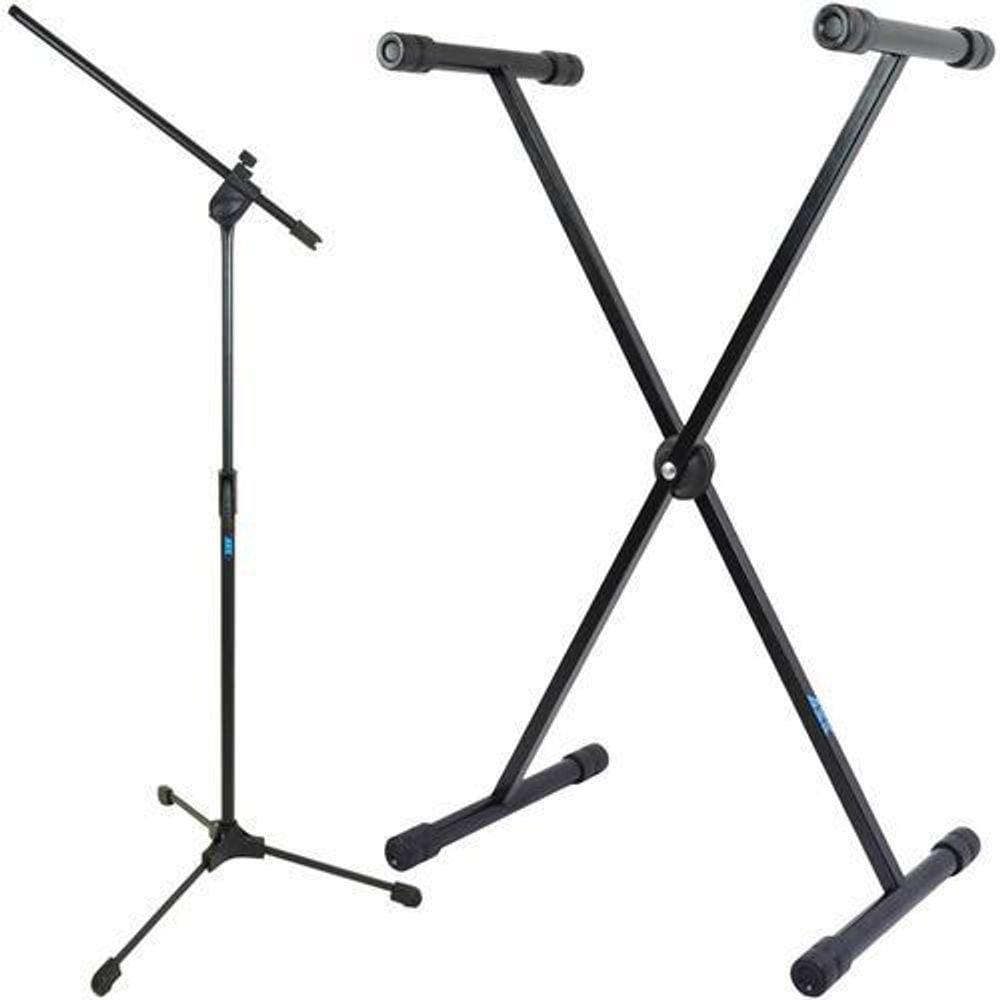 Kit Suporte Para Teclado Ask X10S + Suporte Microfone Tps