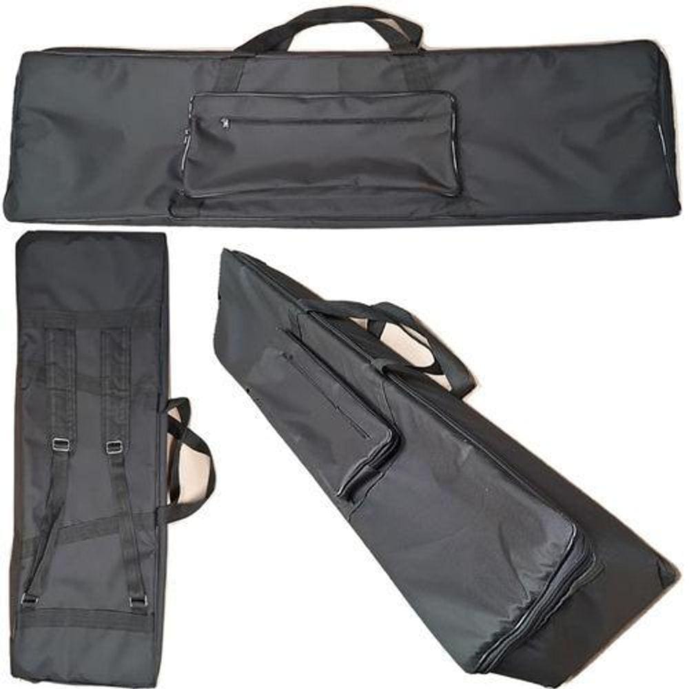 Capa Bag Master Luxo Piano Roland Rd64 Nylon Preto Carbon