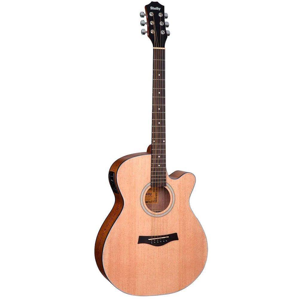 Violão Elétrico Shelby Sga194C Auditorium Cutaway Natural