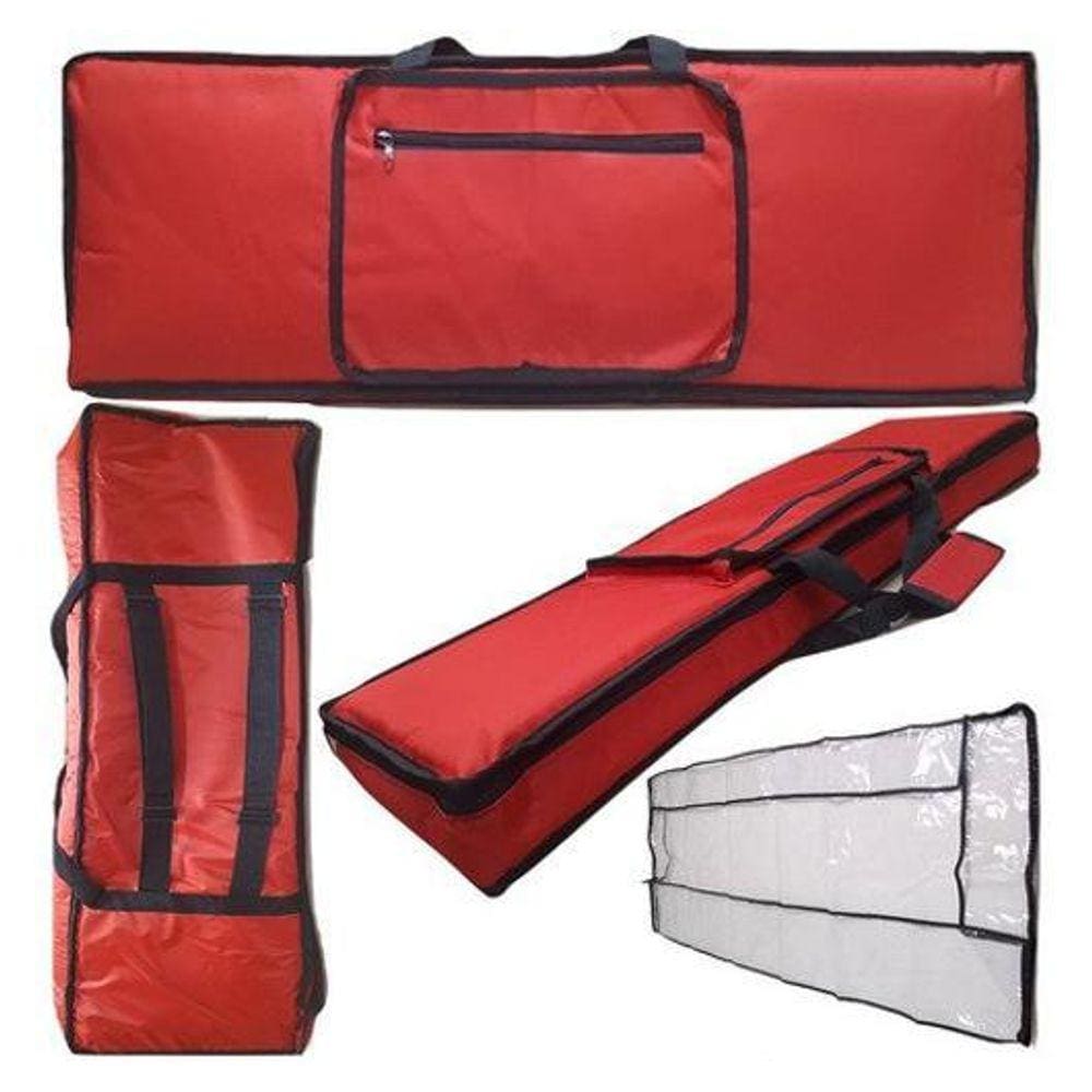 Capa Master Luxo Vermelho Teclado Roland Go Keys + Cobertura