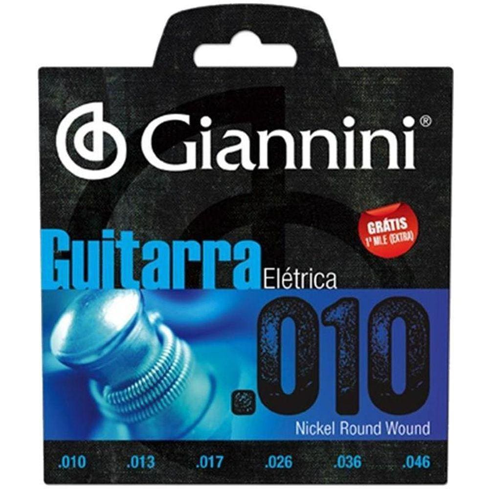Kit 6 Encordoamento Guitarra Geegst10 Giannini