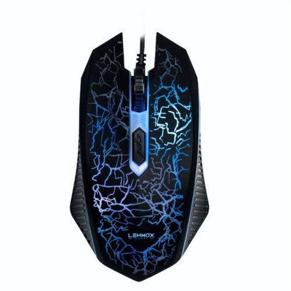 Mouse Gamer Hyper Gt Led Rgb Ergonomico Usb Lehmox Gt-M8