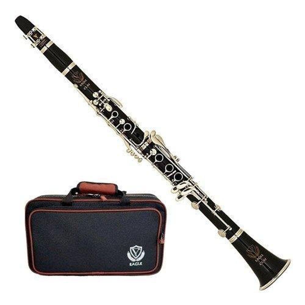 Clarinete Eagle Soprano Em Sib 17 Chaves Niqueladas Cl04N