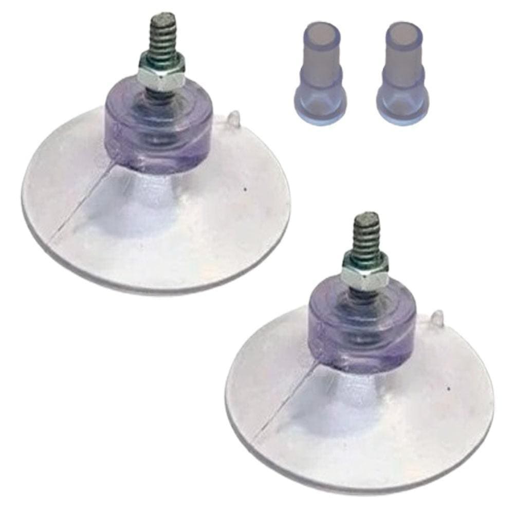 Kit 2 Ventosas De 40Mm 4 Cm Pvc C/Parafuso,Porca E Selante