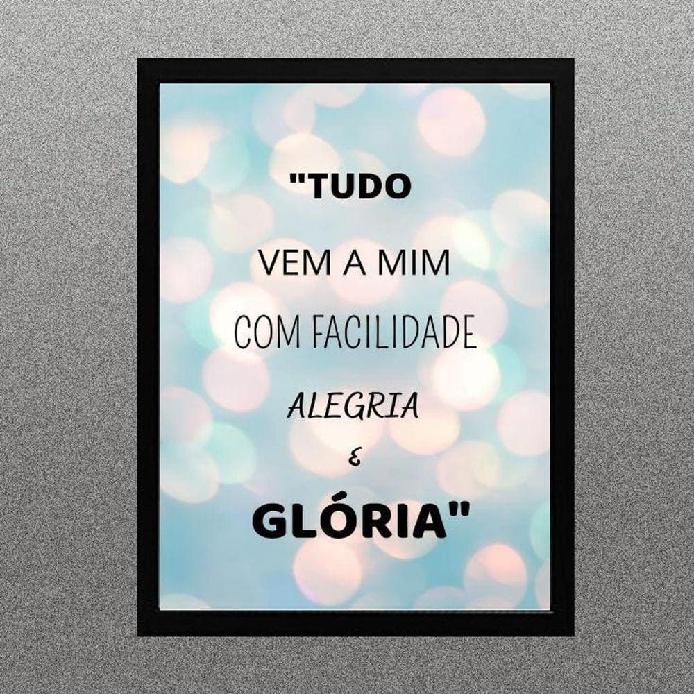 Quadro Lei Da Atração - Tudo Vem A Mim 33X24Cm