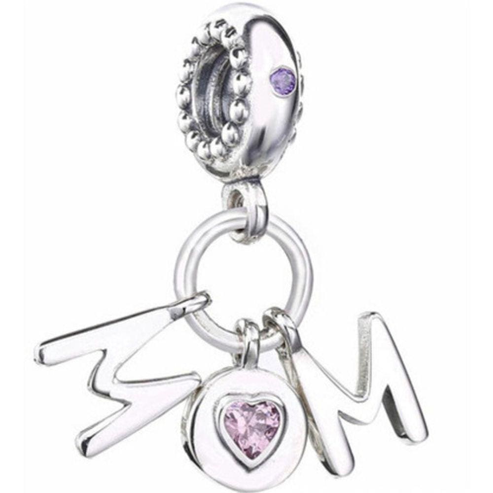 Berloque Pingente Dia Das Mães Mom 925