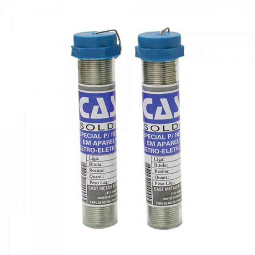 Solda em Tubo 63x34 25G Azul SOLDA CAST - CX / 36 [F002]