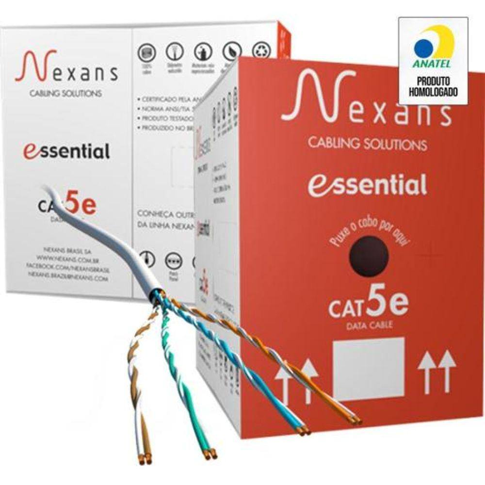 Cabo de Rede CAT.5E CMX 305m Branco Nexans - CX / 305 [F002]