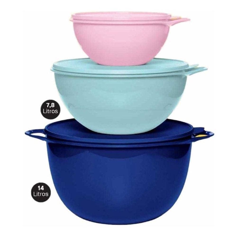 Kit Tupperware Tigelas Criativas 3 Peças