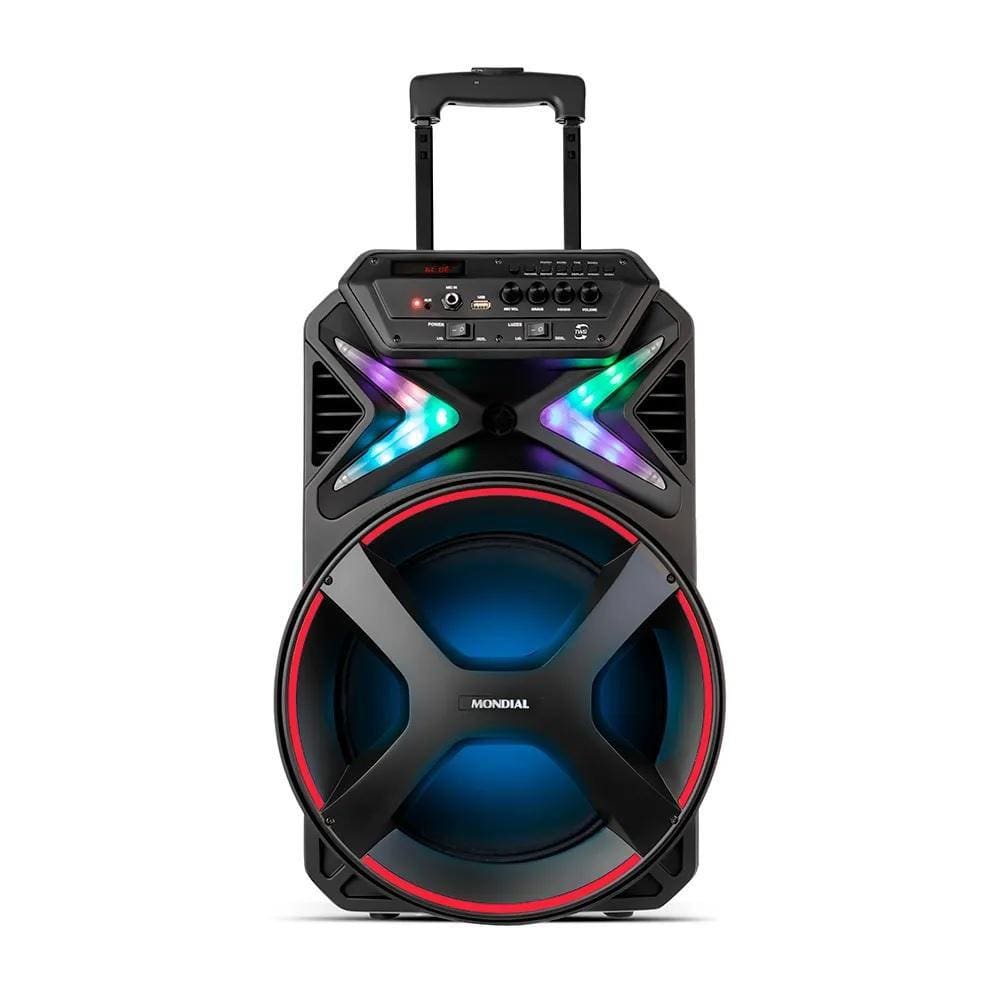 Caixa Amplificada Connect Light CM-400, 400W, Bluetooth, USB, Aux, Microfone, Instrumentos Musicais, TWS, FM, Bivolt, MONDIAL