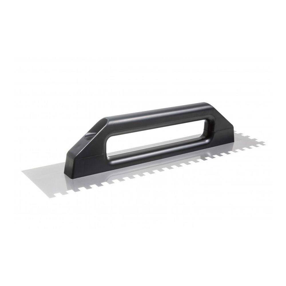DESEMPENADEIRA DE AÇO 48CM DENTADA 12 x 12MM COM CABO PLÁSTICO